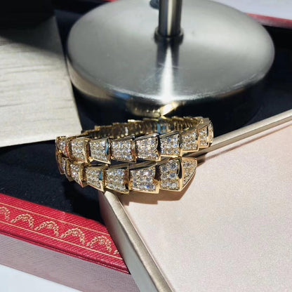 [Renovia Jewelry]SERPENTI BRACELET 8MM GOLD DIAMOND