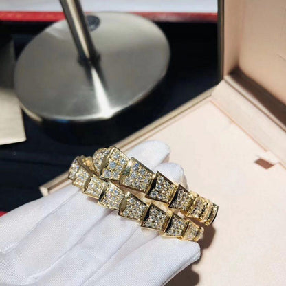 [Renovia Jewelry]SERPENTI BRACELET 8MM GOLD DIAMOND