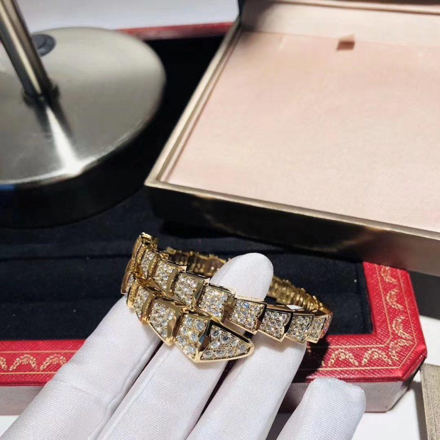 [Renovia Jewelry]SERPENTI BRACELET 8MM GOLD DIAMOND