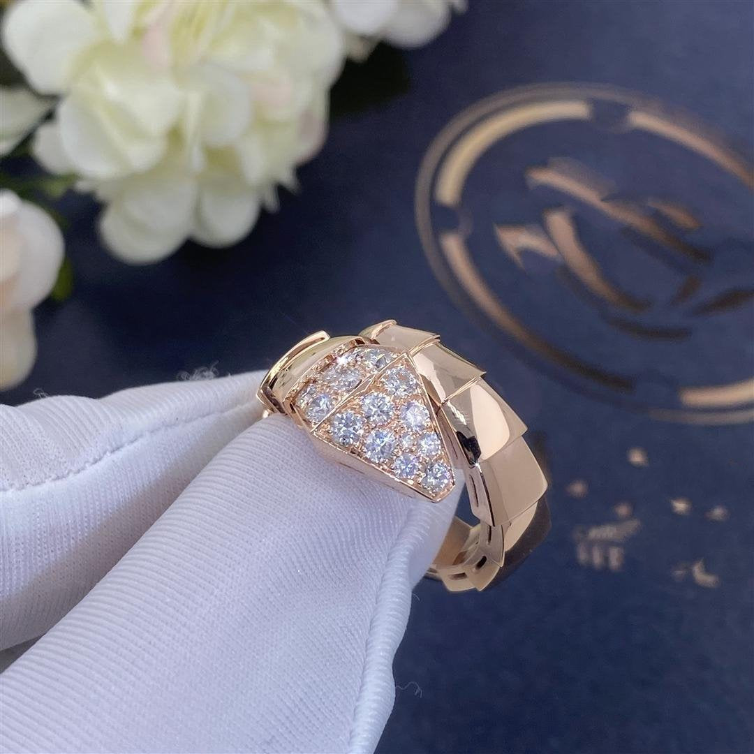 [Renovia Jewelry]SERPENTI RING PINK GOLD DIAMOND