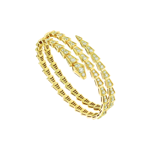 [Renovia Jewelry]SERPENTI BRACELET GOLD DIAMOND DOUBLE ROW
