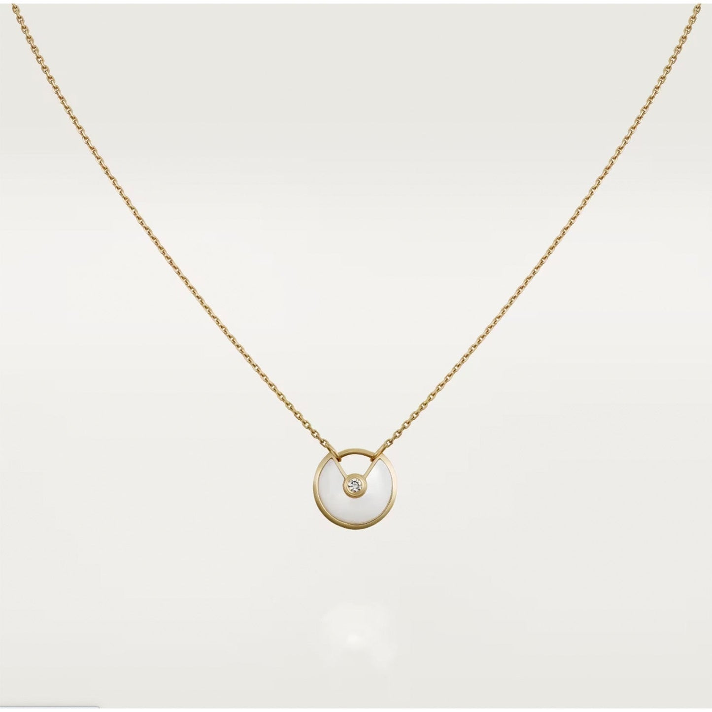 [Renovia Jewelry]AMULETTE ROSE GOLD MOP NECKLACE