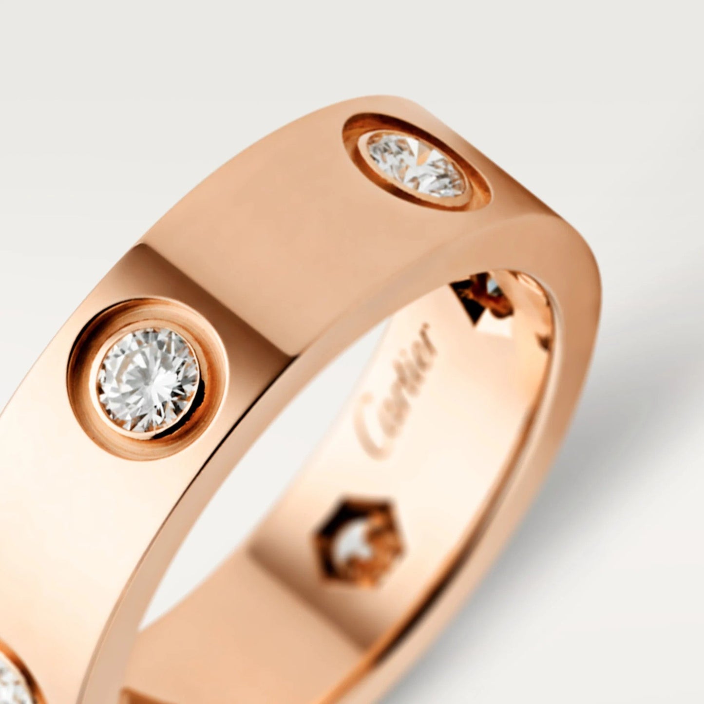 [Renovia Jewelry]LOVE 5.5MM 6 DIAMOND RING