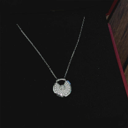 [Renovia Jewelry]AMULETTE SILVER FULL DIAMOND NECKLACE