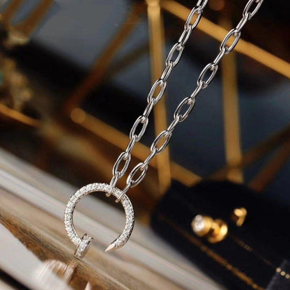 [Renovia Jewelry]JUSTE NECKLACE FULL DIAMONDS