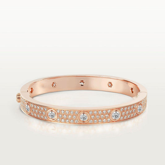 [Renovia Jewelry]LOVE BRACELET 6.1MM DIAMOND-PAVED 10 BIG DIAMONDS