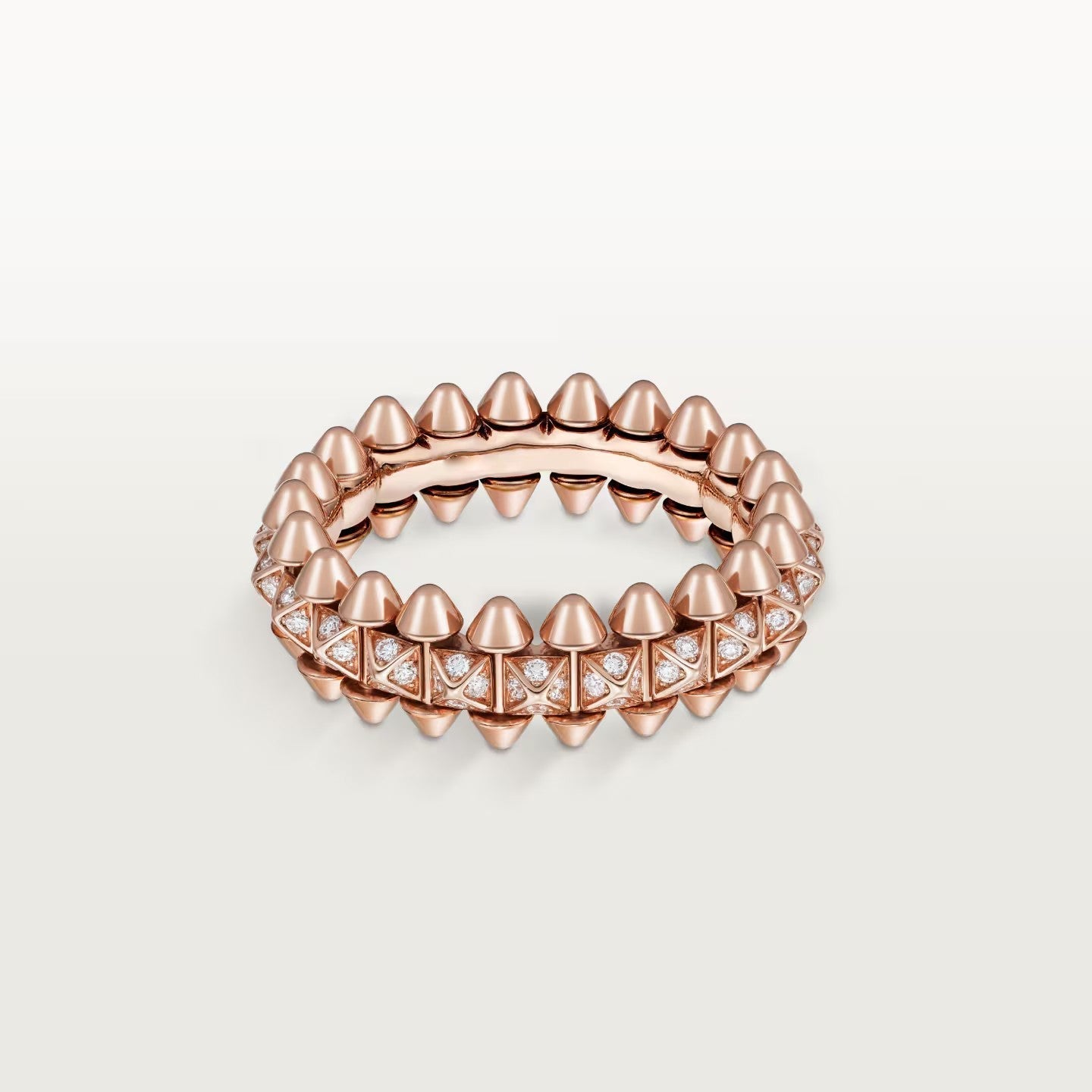 [Renovia Jewelry]CLASH 6.4MM SMALL FULL DIAMOND RING