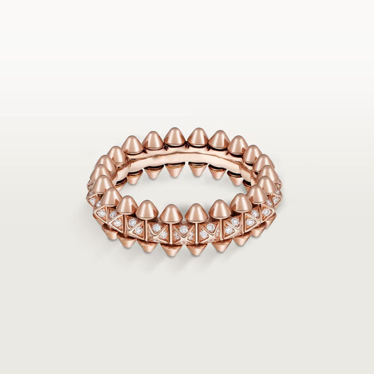[Renovia Jewelry]CLASH 6.4MM SMALL FULL DIAMOND RING
