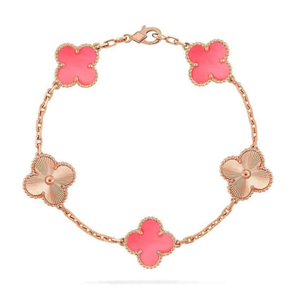 [Renovia Jewelry] CLOVER 5 MOTIFS  PINK MOP BRACELET COLLECTION