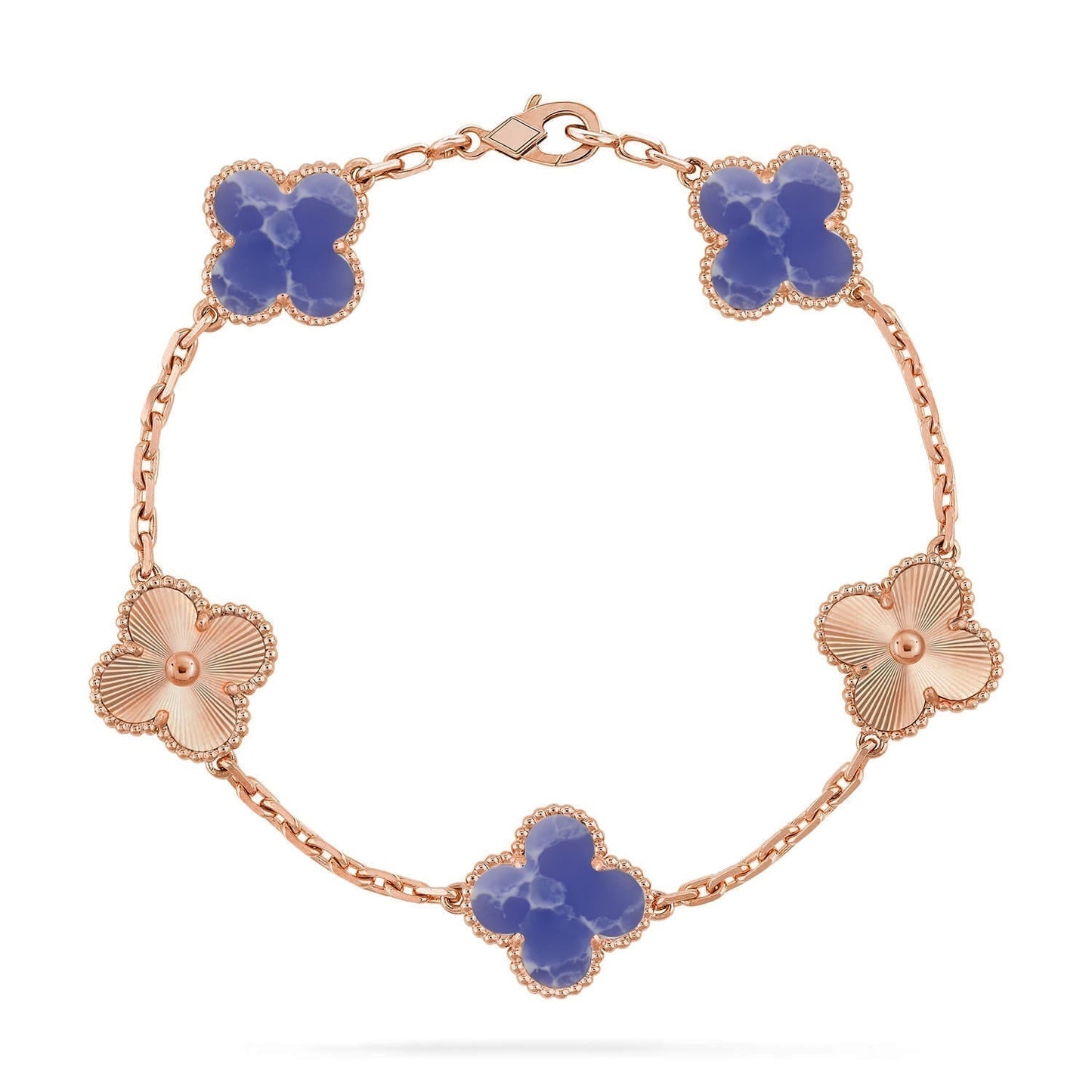 [Renovia Jewelry]CLOVER 5 MOTIF BLUE VEINS BRACELET COLLECTION