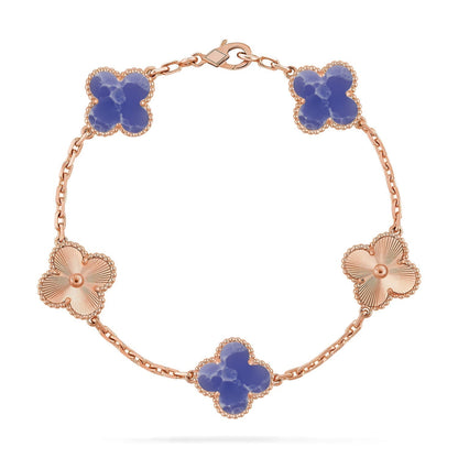 [Renovia Jewelry]CLOVER 5 MOTIF BLUE VEINS BRACELET COLLECTION
