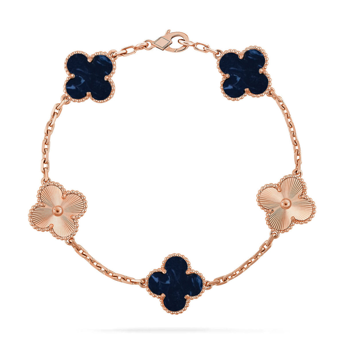 [Renovia Jewelry]CLOVER 5 MOTIF PIETERSITE BRACELET COLLECTION