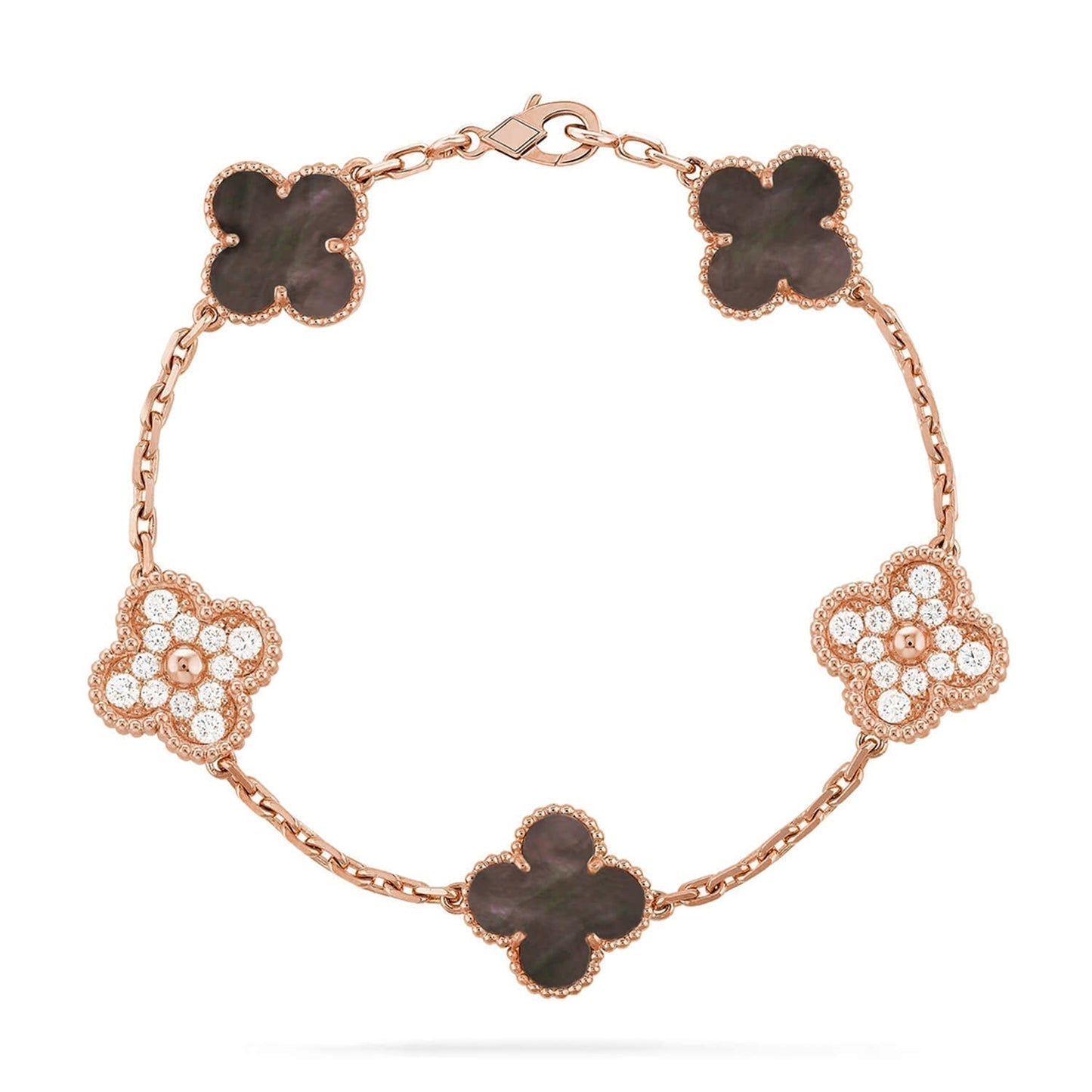 [Renovia Jewelry] CLOVER 5 MOTIF GRAY MOP BRACELET COLLECTION