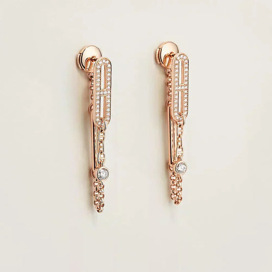 [Renovia Jewelry]CHAINE CHAOS DIAMOND DROP EARRINGS
