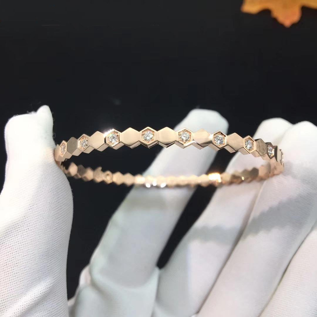 [Renovia Jewelry]BEE LOVE PINK GOLD DIAMOND BRACELET