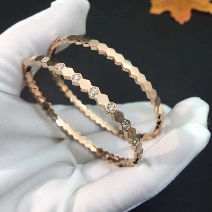 [Renovia Jewelry]BEE LOVE PINK GOLD DIAMOND BRACELET