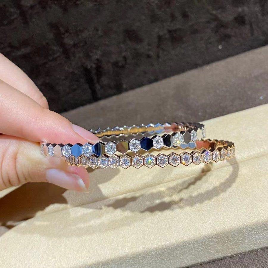 [Renovia Jewelry]BEE LOVE GOLD BRACELET FULL DIAMOND