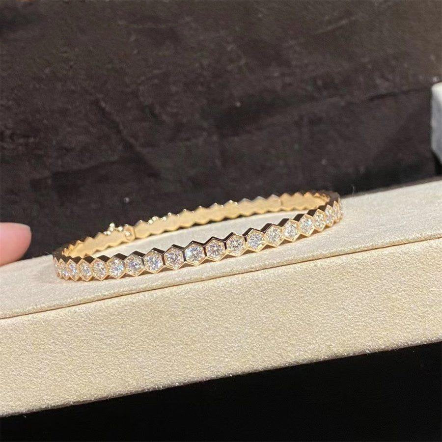 [Renovia Jewelry]BEE LOVE GOLD BRACELET FULL DIAMOND