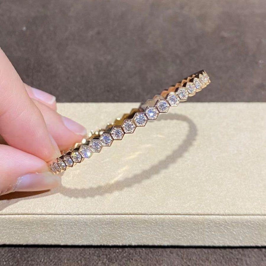[Renovia Jewelry]BEE LOVE GOLD BRACELET FULL DIAMOND