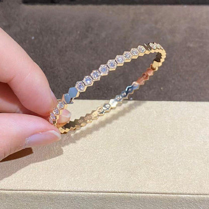 [Renovia Jewelry]BEE LOVE GOLD BRACELET FULL DIAMOND