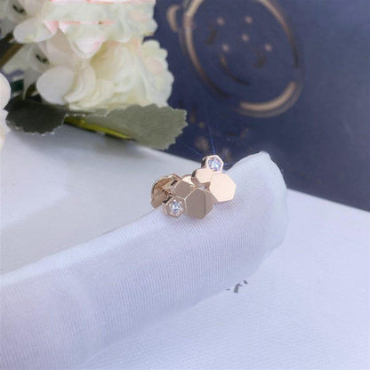 [Renovia Jewelry]BEE LOVE PINK GOLD DIAMOND EARRINGS