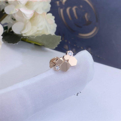 [Renovia Jewelry]BEE LOVE PINK GOLD DIAMOND EARRINGS