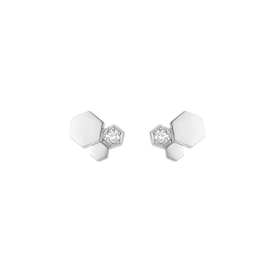 [Renovia Jewelry]BEE LOVE SILVER DIAMOND EARRINGS