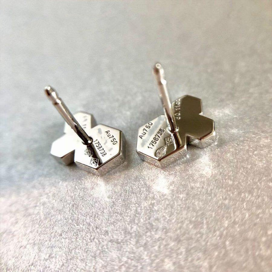 [Renovia Jewelry]BEE LOVE SILVER DIAMOND EARRINGS