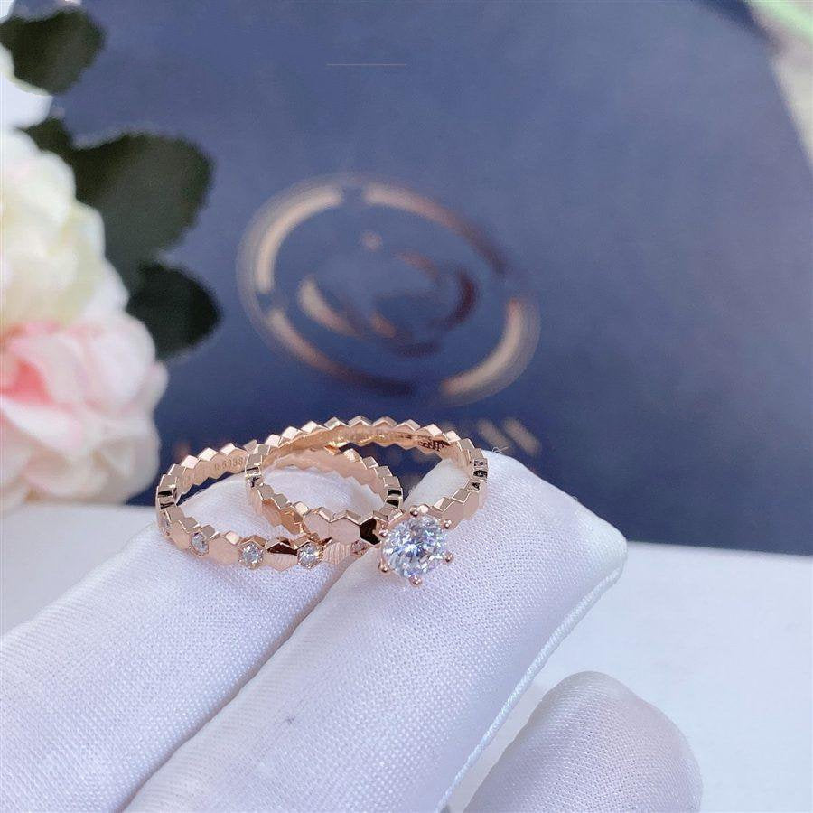 [Renovia Jewelry]BEE LOVE RING PINK GOLD 1 DIAMOND