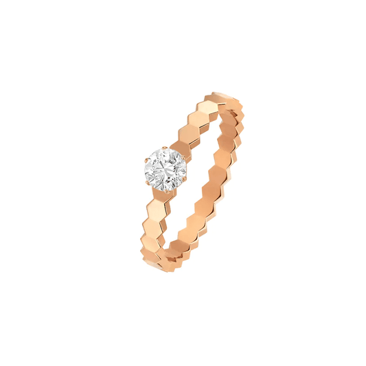[Renovia Jewelry]BEE LOVE RING PINK GOLD 1 DIAMOND