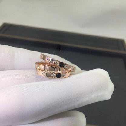 [Renovia Jewelry]BEE LOVE RING PINK GOLD DIAMOND
