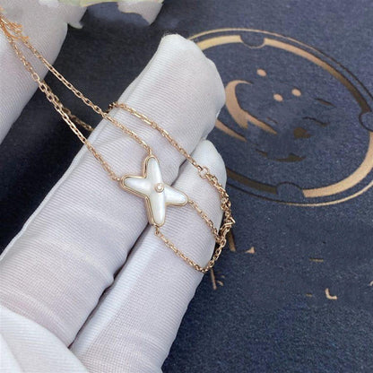 [Renovia Jewelry]JEUX BRACELET WHITE MOP PINK GOLD 1 DIAMOND