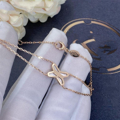 [Renovia Jewelry]JEUX BRACELET WHITE MOP PINK GOLD 1 DIAMOND
