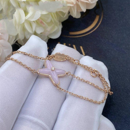 [Renovia Jewelry]JEUX BRACELET PINK MOP PINK GOLD 1 DIAMOND