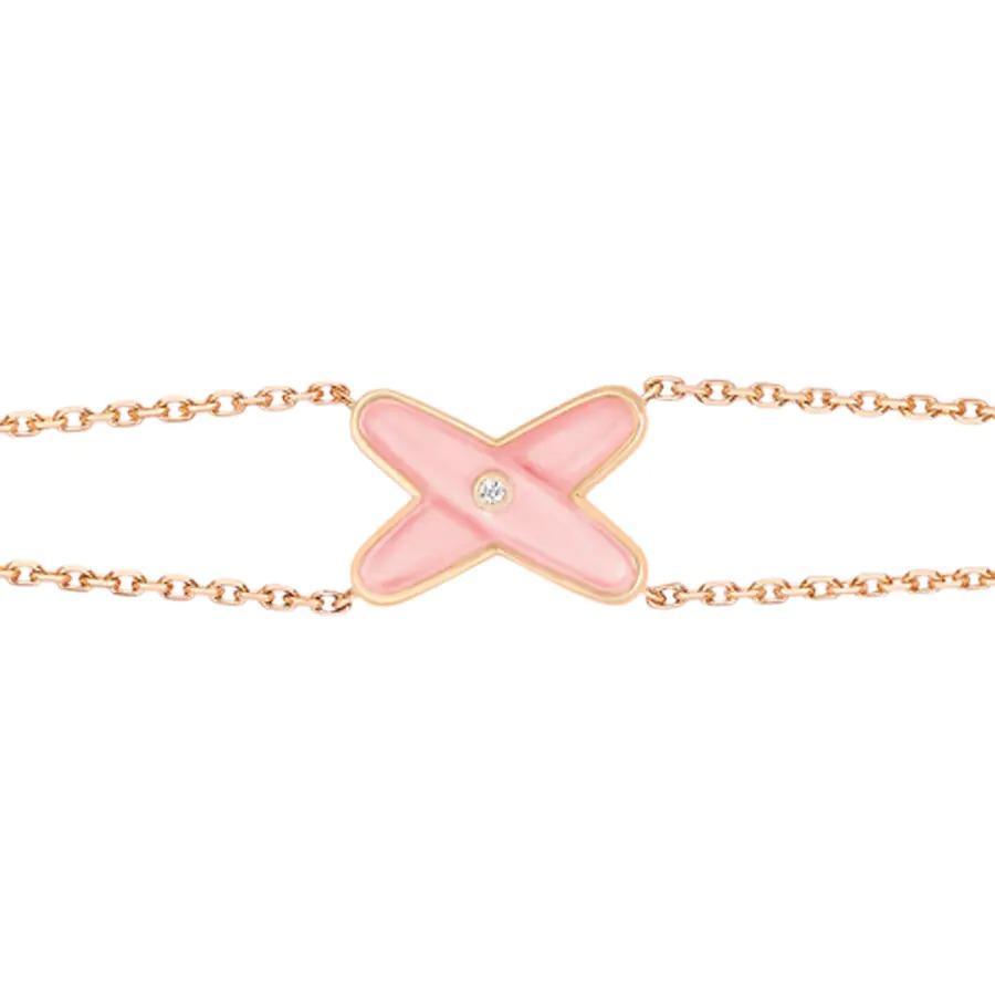 [Renovia Jewelry]JEUX BRACELET PINK MOP PINK GOLD 1 DIAMOND