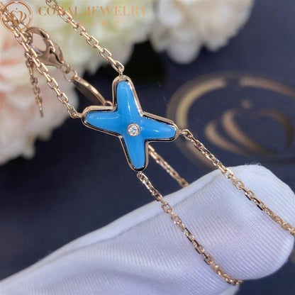 [Renovia Jewelry]JEUX BRACELET TURQUOISE PINK GOLD 1 DIAMOND
