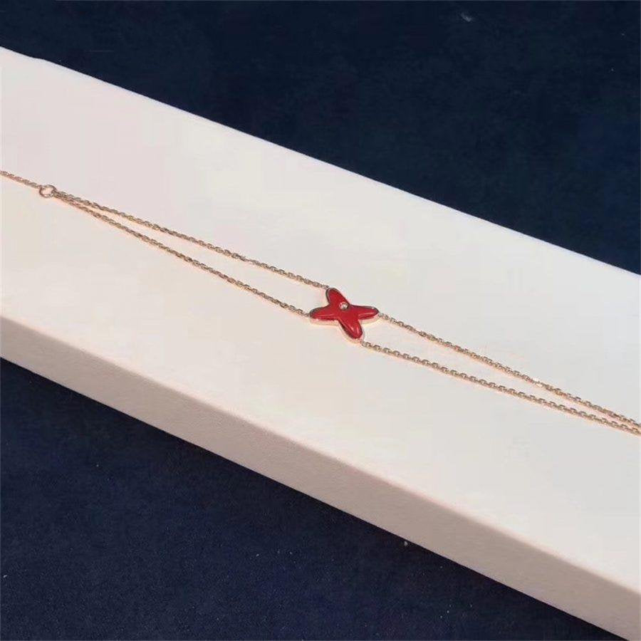 [Renovia Jewelry]JEUX BRACELET CARNELIAN PINK GOLD 1 DIAMOND