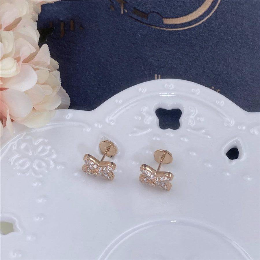 [Renovia Jewelry]JEUX DE PINK GOLD DIAMOND EARRINGS