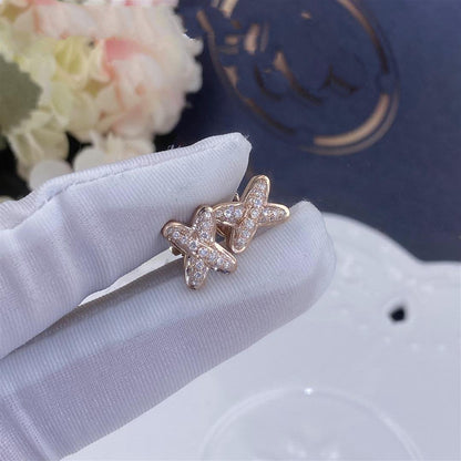 [Renovia Jewelry]JEUX DE PINK GOLD DIAMOND EARRINGS