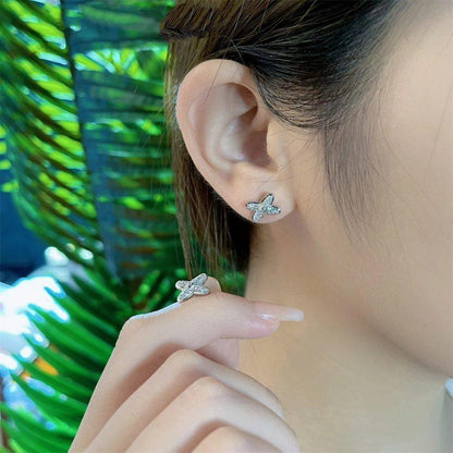 [Renovia Jewelry]JEUX DE SILVER DIAMOND EARRINGS