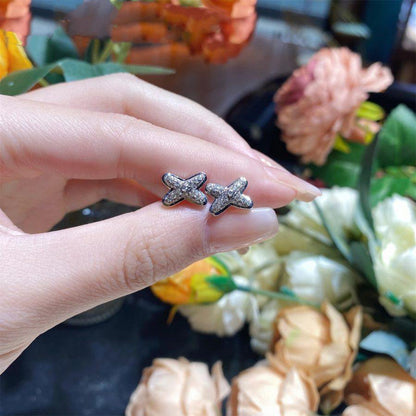 [Renovia Jewelry]JEUX DE SILVER DIAMOND EARRINGS