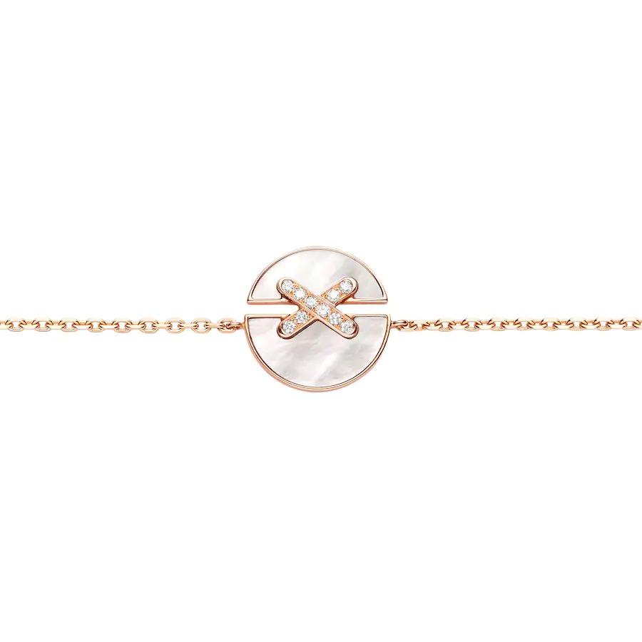 [Renovia Jewelry]JEUX DE BRACELET MOP PINK GOLD DIAMONDS