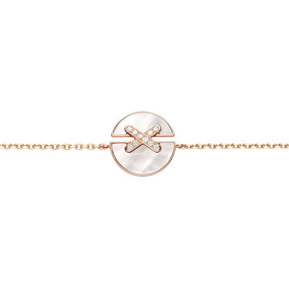 [Renovia Jewelry]JEUX DE BRACELET MOP PINK GOLD DIAMONDS