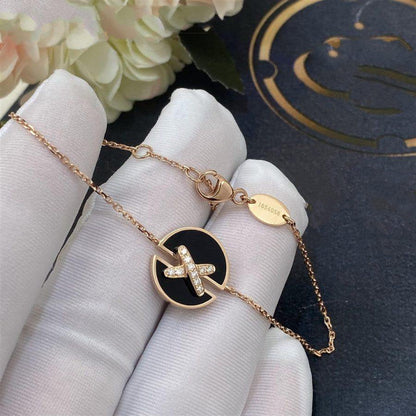 [Renovia Jewelry]JEUX DE BRACELET ONYX PINK GOLD DIAMOND