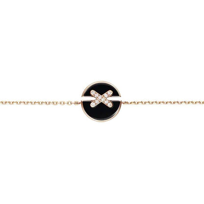[Renovia Jewelry]JEUX DE BRACELET ONYX PINK GOLD DIAMOND