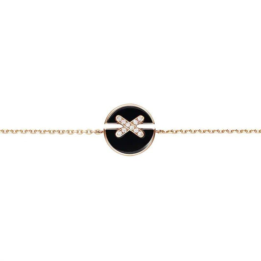 [Renovia Jewelry]JEUX DE BRACELET ONYX PINK GOLD DIAMOND