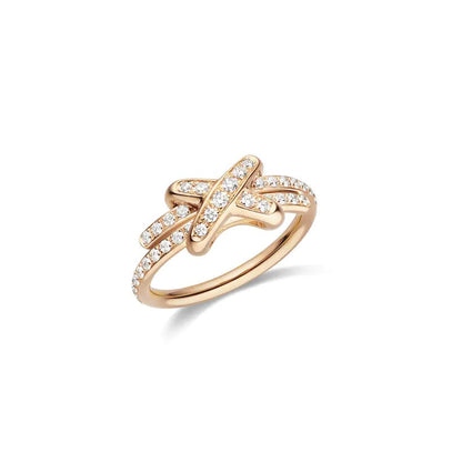 [Renovia Jewelry]JEUX DE RING PINK GOLD DIAMOND