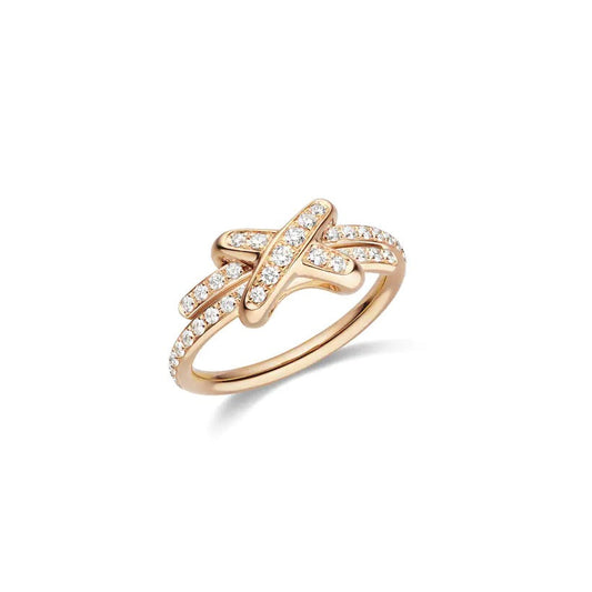 [Renovia Jewelry]JEUX DE RING PINK GOLD DIAMOND