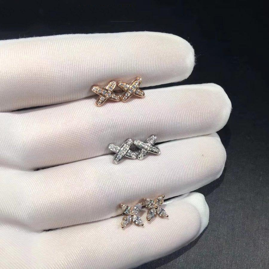 [Renovia Jewelry]JEUX DE DIAMOND EARRINGS