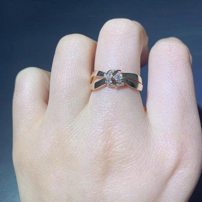 [Renovia Jewelry]LIENS RING PINK GOLD DIAMOND